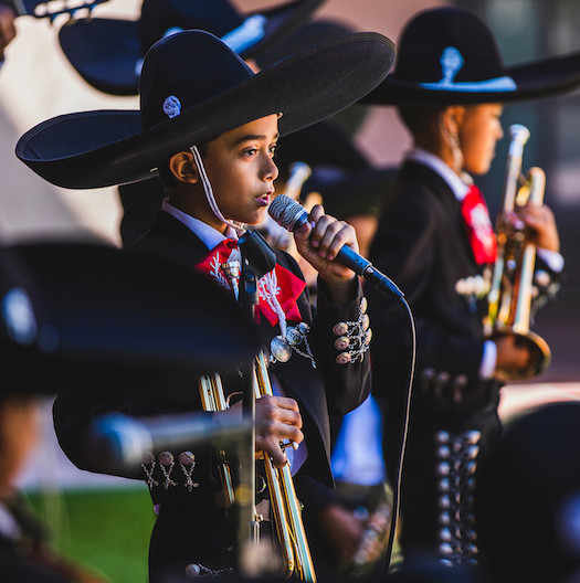 A group of young mariachis performs at the Pima County Historic Courthouse.
